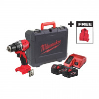 Промо-набор с акк. ударная дрель-шуруповертом Milwaukee M18 BLPDRCMC-402C