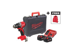 Промо-набор с акк. ударная дрель-шуруповертом Milwaukee M18 BLPDRCMC-402C