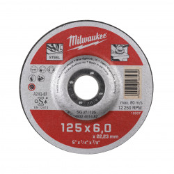 Шлифовальный диск Milwaukee по металлу SG 27/125х6