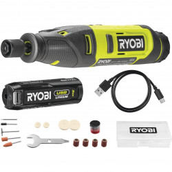 Шлифмашина прямая Ryobi RRT4-120GA15, 4В USB Lithium, 1х2Ач (5133005634)